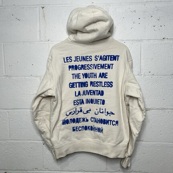 Supreme Restless Youth Hooded Sweatshirt “Natural” SS20 - Picture 2 of 11